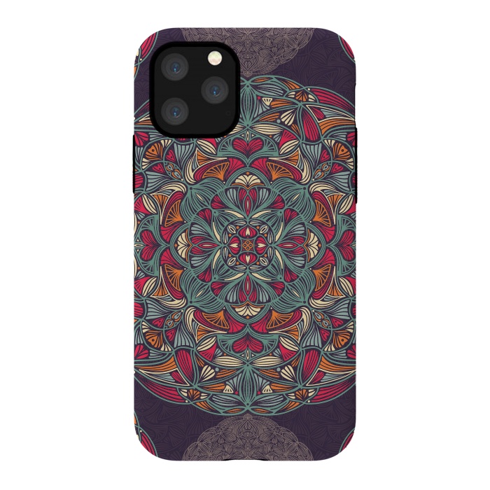 iPhone 11 Pro StrongFit Colorful Mandala Pattern 015 by Jelena Obradovic