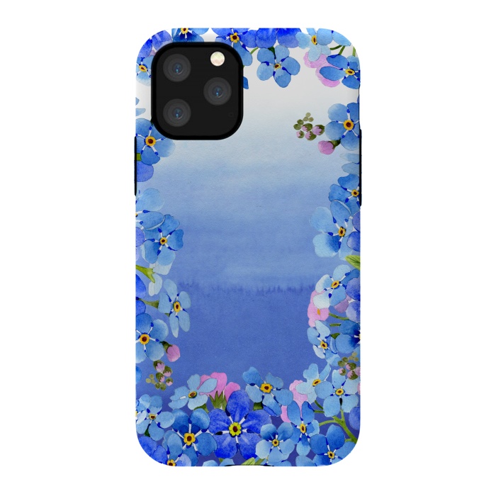 iPhone 11 Pro StrongFit Forget me not - Floral Spring Dream by  Utart