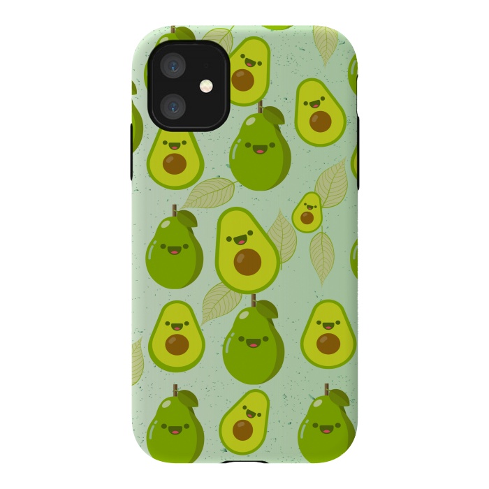 iPhone 11 StrongFit avocado love pattern by MALLIKA