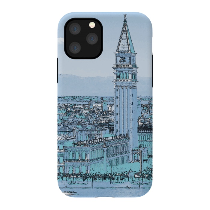 iPhone 11 Pro StrongFit San Marco Venice Italy watercolor painting by Oana 
