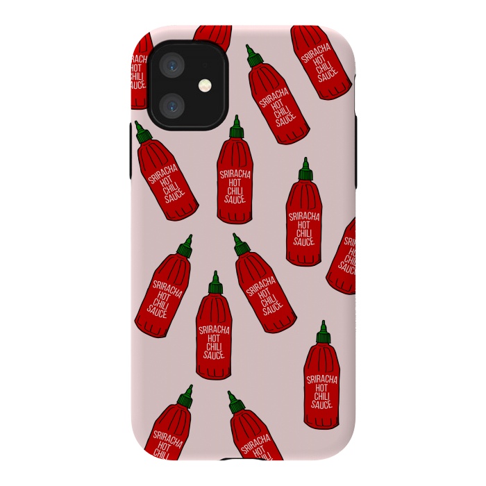 iPhone 11 StrongFit Hot Sauce Bottles by Karolina