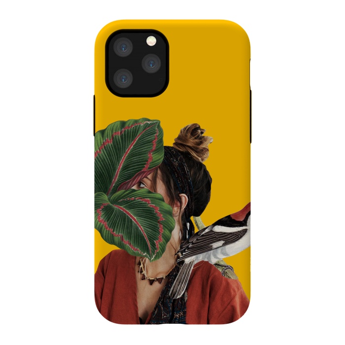 iPhone 11 Pro StrongFit Girl with the bird by MARCOS COELHO