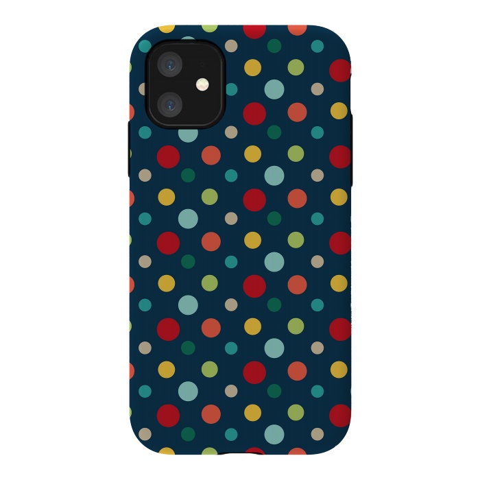iPhone 11 StrongFit Summer Dots by Majoih