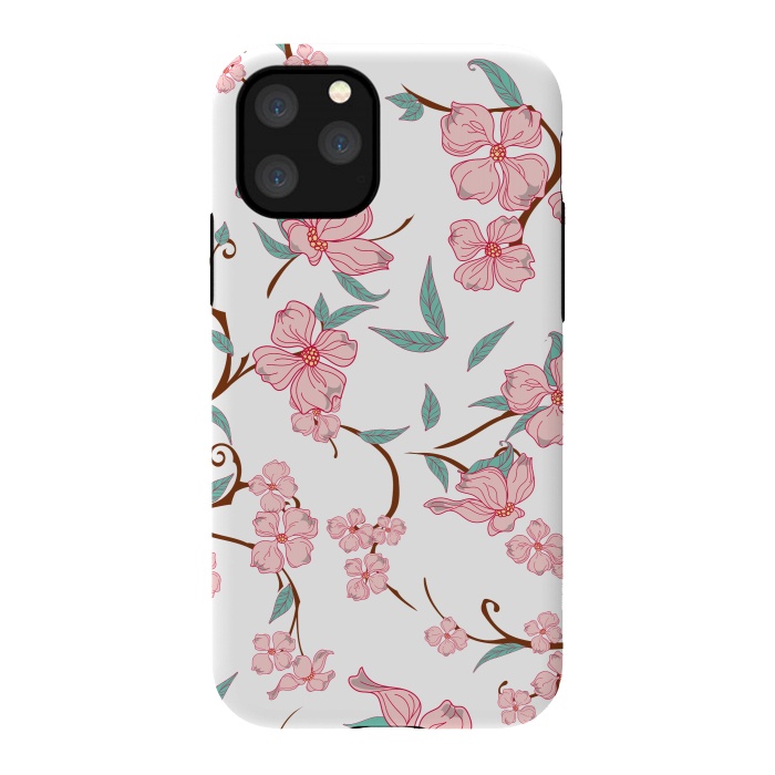 iPhone 11 Pro StrongFit Creepy Flowers Pattern by Bledi