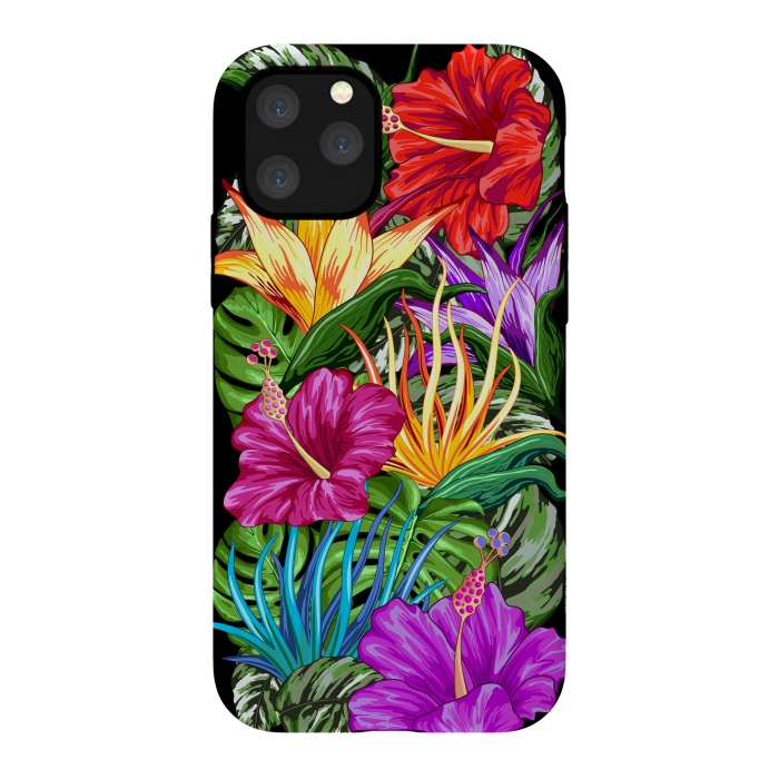 iPhone 11 Pro StrongFit Tropical Flora Summer Mood by BluedarkArt