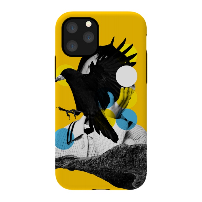 iPhone 11 Pro StrongFit Black Bird Fly by MARCOS COELHO