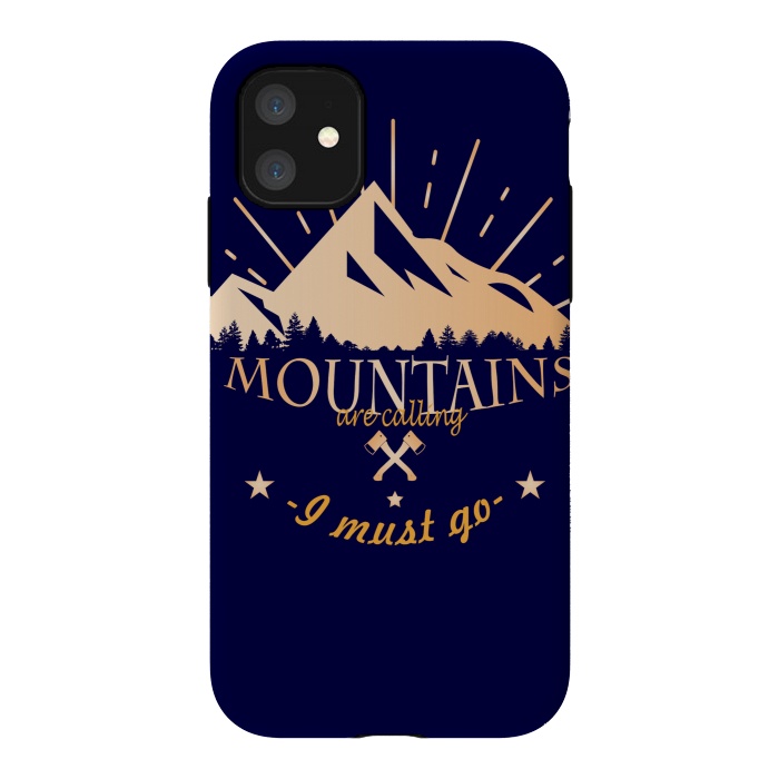 iPhone 11 StrongFit MOUNTAINS ARE CALLING by MALLIKA