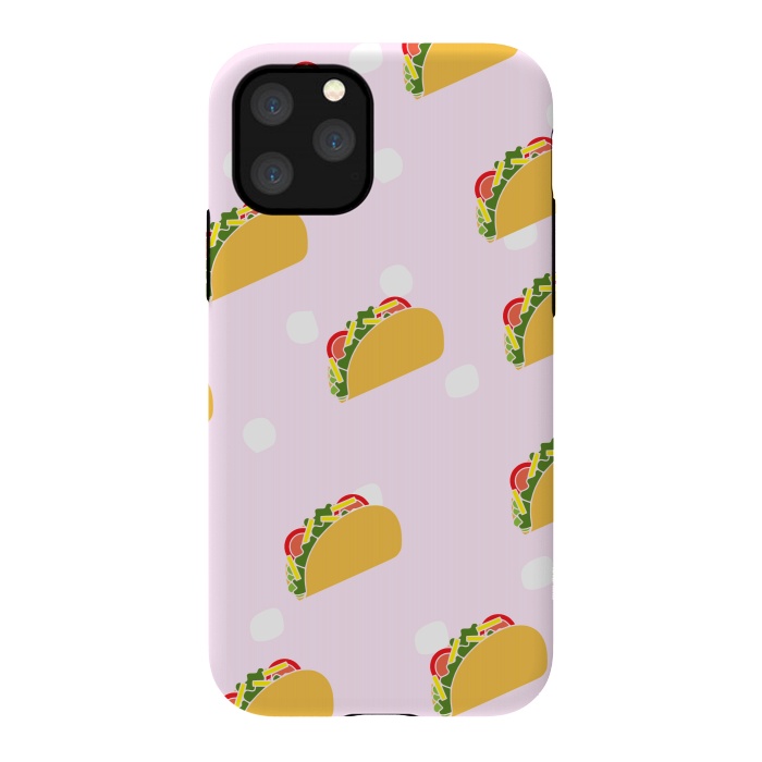 iPhone 11 Pro StrongFit Cute Tacos by Karolina