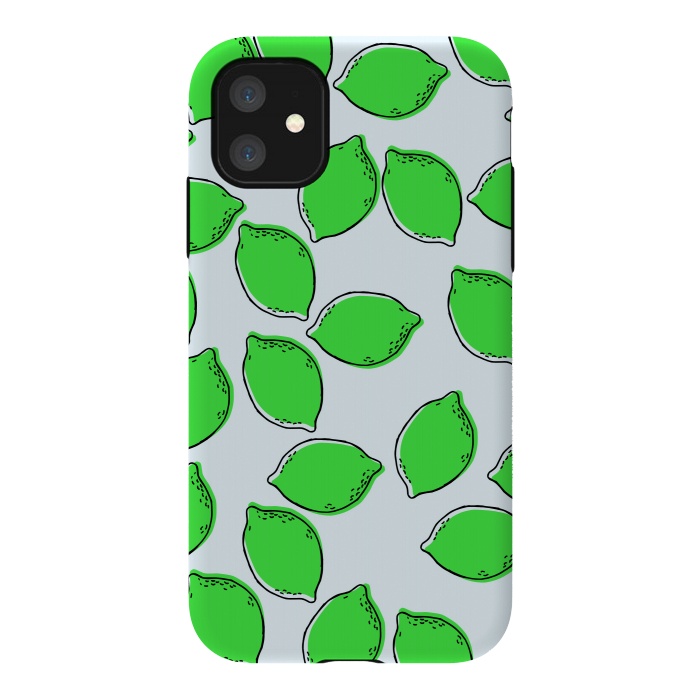 iPhone 11 StrongFit Cute Lime by Karolina