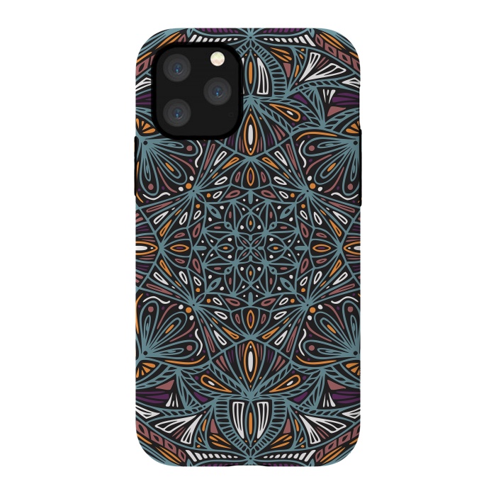 iPhone 11 Pro StrongFit Colorful Mandala Pattern Design 21 by Jelena Obradovic