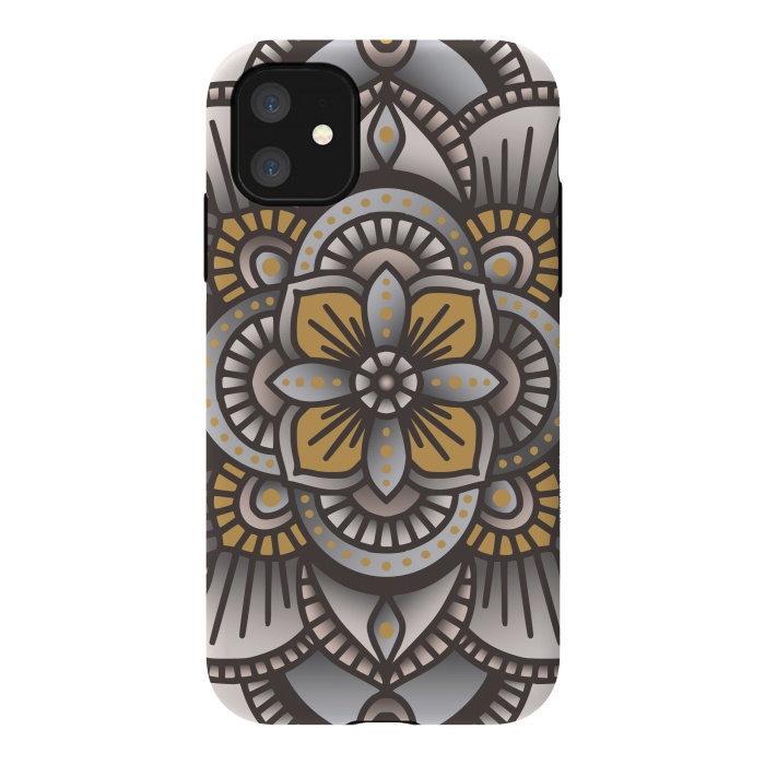 iPhone 11 StrongFit Colorful Mandala Pattern Design 26 by Jelena Obradovic