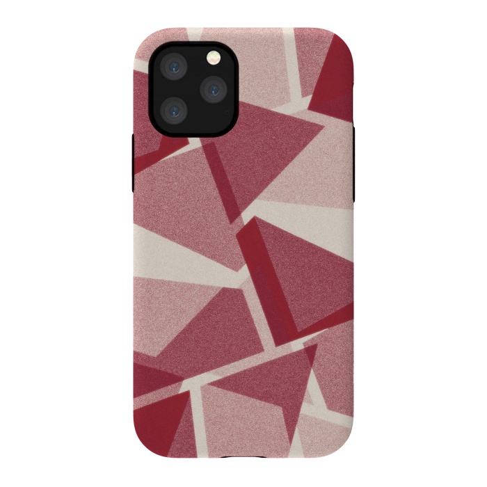 iPhone 11 Pro StrongFit Dark pink geometric by Jms