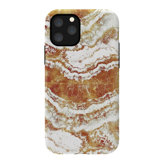 iPhone 11 Pro StrongFit Gold agate marble art by Oana 