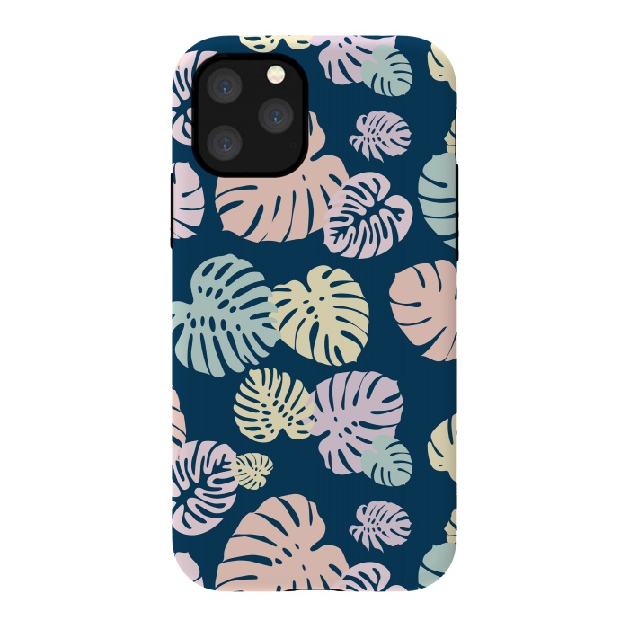 iPhone 11 Pro StrongFit Multicolor Tropical Leaves 2 by Bledi