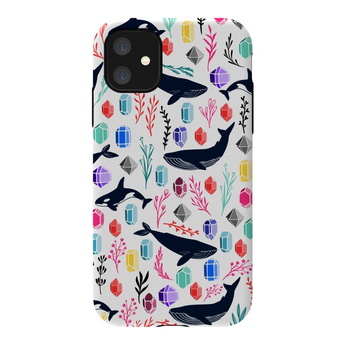 iPhone 11 StrongFit Cute Whale by Karolina