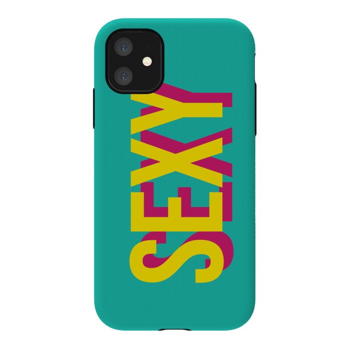 iPhone 11 StrongFit Sexy (Fresh Turqoise) by Dellán