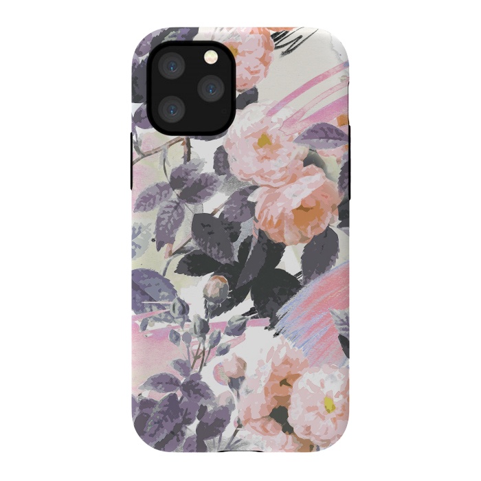 iPhone 11 Pro StrongFit Romantic painted pastel roses by Oana 
