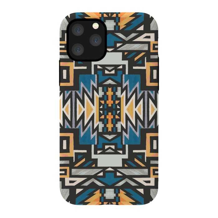 iPhone 11 Pro StrongFit Ethnic tribal native geometric pattern by Oana 