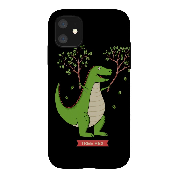 iPhone 11 StrongFit Tree Rex  by Coffee Man