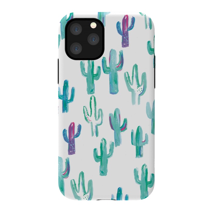 iPhone 11 Pro StrongFit Mint cacti by lauradidthis