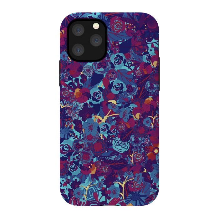 iPhone 11 Pro StrongFit Blue floral by Jms