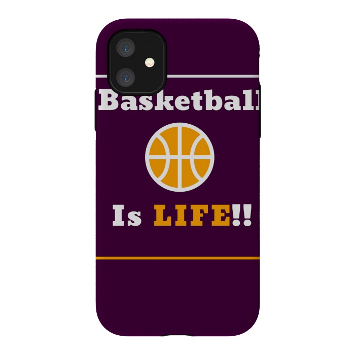 iPhone 11 StrongFit BASKETBALL IS LIFE by MALLIKA