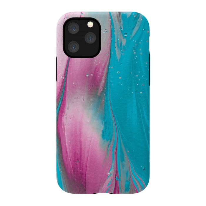 iPhone 11 Pro StrongFit Feminine Fantasy Texture Pink Blue by Andrea Haase