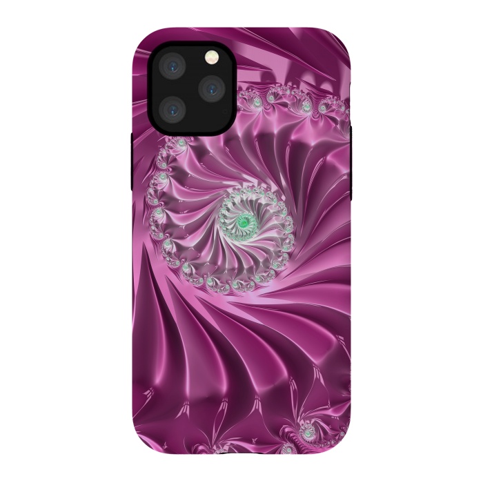 iPhone 11 Pro StrongFit Fractal Glamour In Pink by Andrea Haase