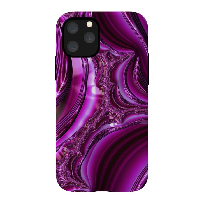 iPhone 11 Pro StrongFit Pink Fractal Glamour 2 by Andrea Haase