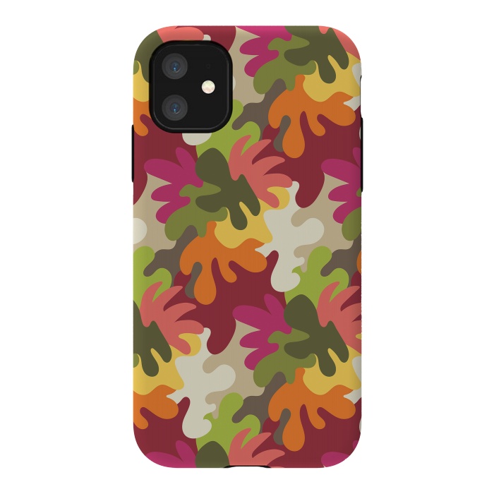 iPhone 11 StrongFit Spring Camouflage by Majoih