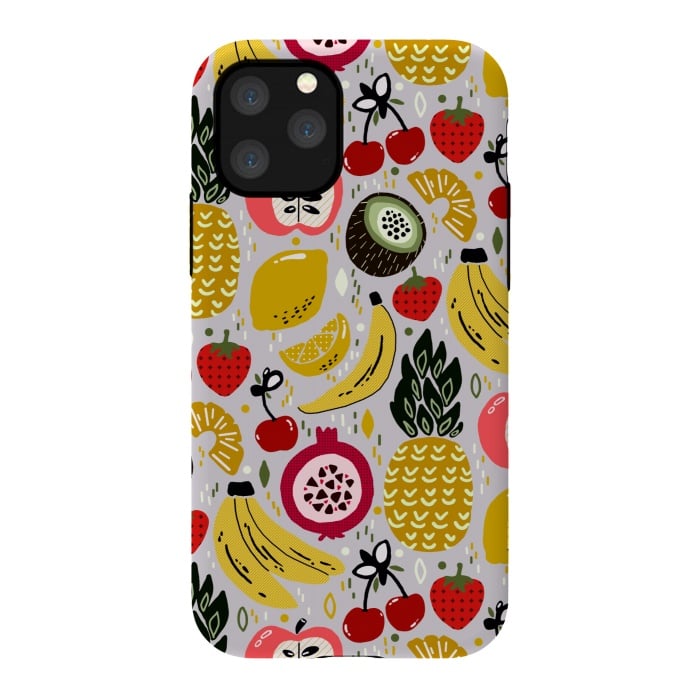 iPhone 11 Pro StrongFit Tropical Fresh Funky Fruit  by Tigatiga