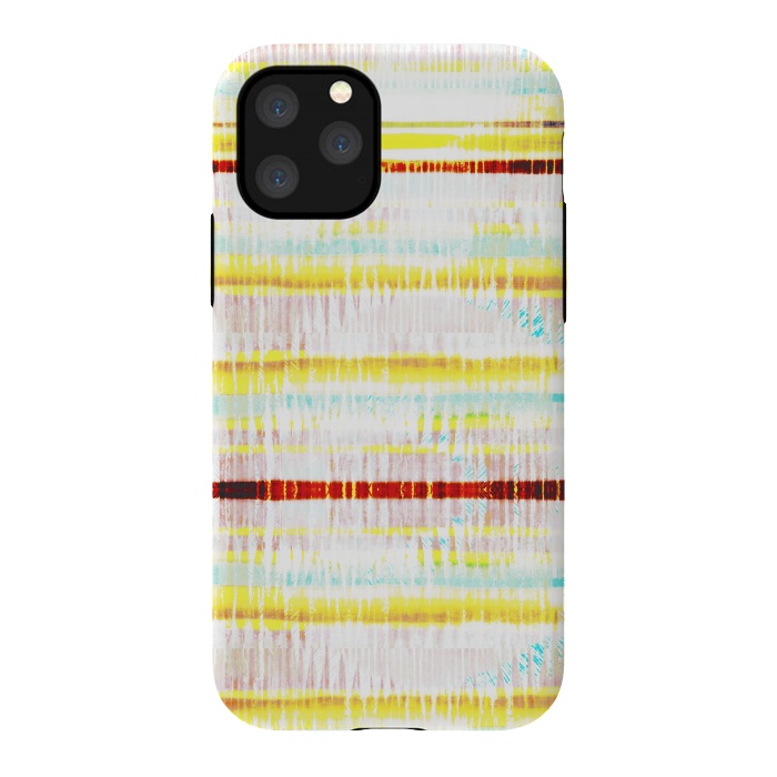 iPhone 11 Pro StrongFit Ethnic vibrant stripes brushstrokes by Oana 