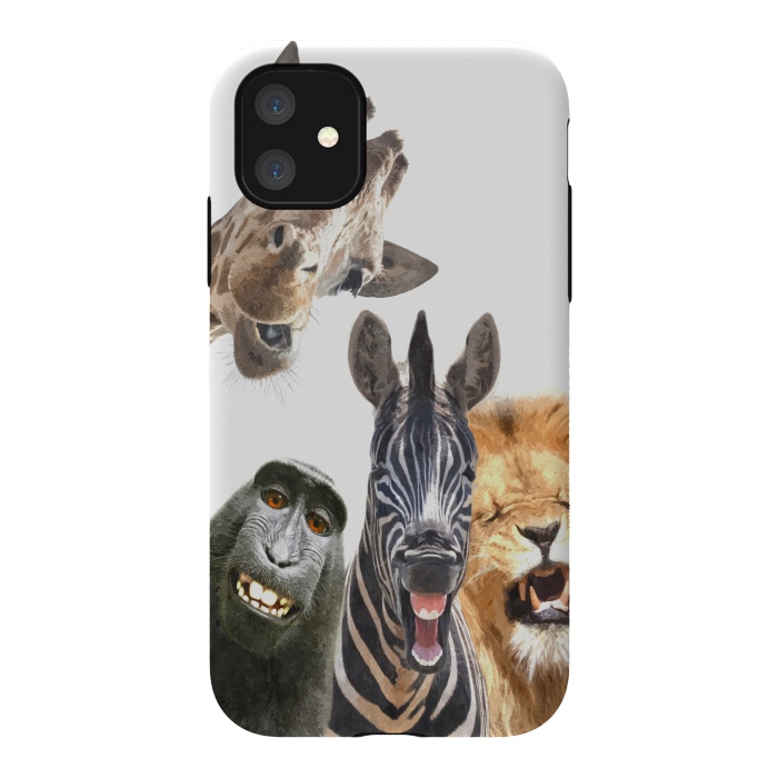 iPhone 11 StrongFit Jungle Animal Friends  by Alemi