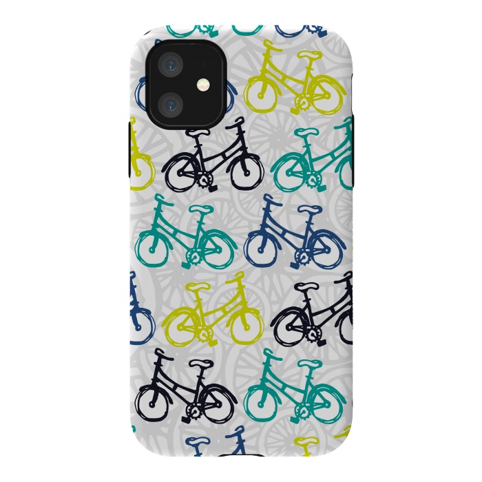 iPhone 11 StrongFit Whimsical Wheelies by Shelley Schmidt