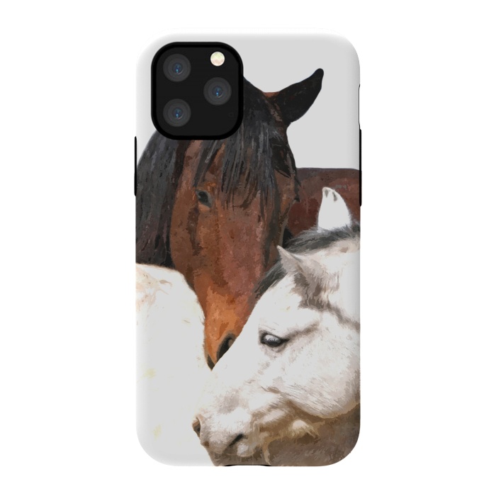 iPhone 11 Pro StrongFit Horses in Love by Alemi