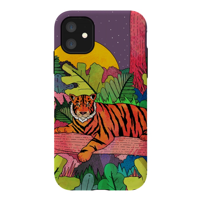 iPhone 11 StrongFit Spring Tiger by Steve Wade (Swade)