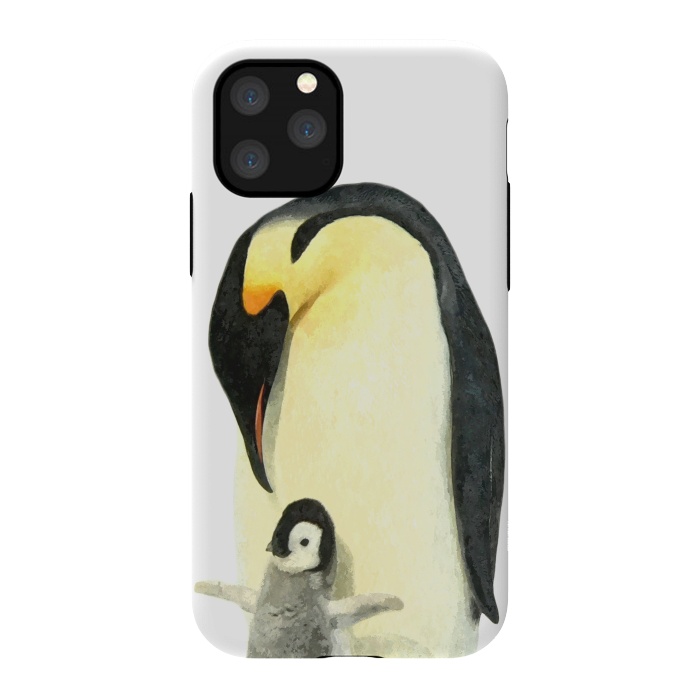 iPhone 11 Pro StrongFit Cute Penguins Portrait by Alemi