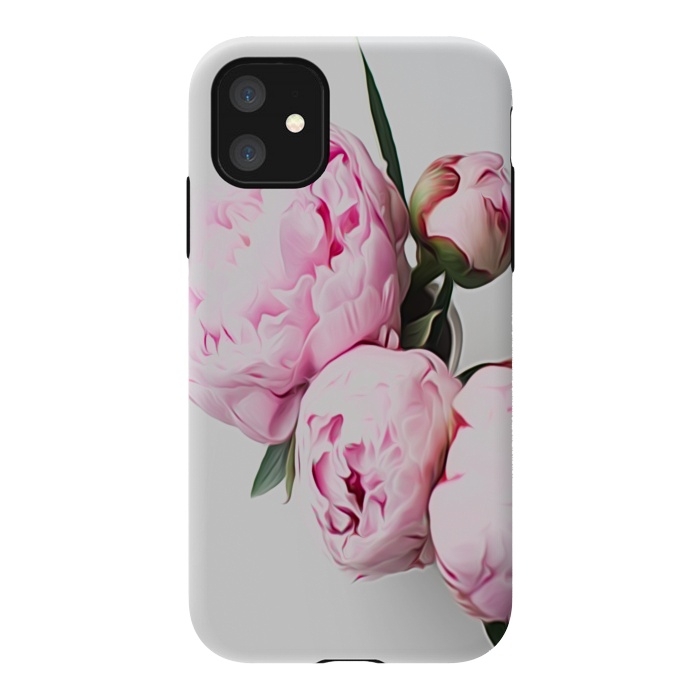 iPhone 11 StrongFit Vase of Peonies by Alemi
