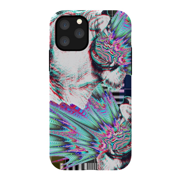 iPhone 11 Pro StrongFit Psychedelic colors tiger roar by Oana 