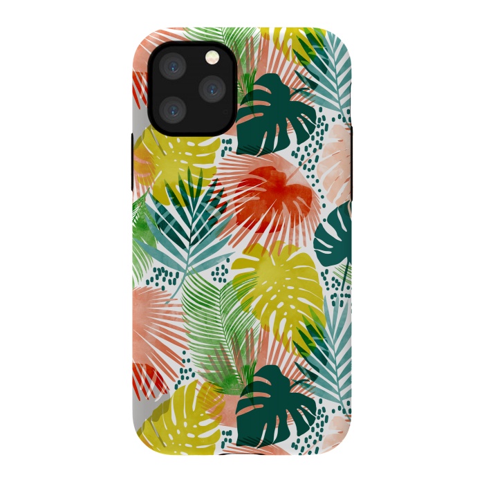 iPhone 11 Pro StrongFit Tropical Garden by Uma Prabhakar Gokhale