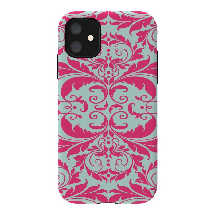 iPhone 11 StrongFit Pink Baroque by Martina