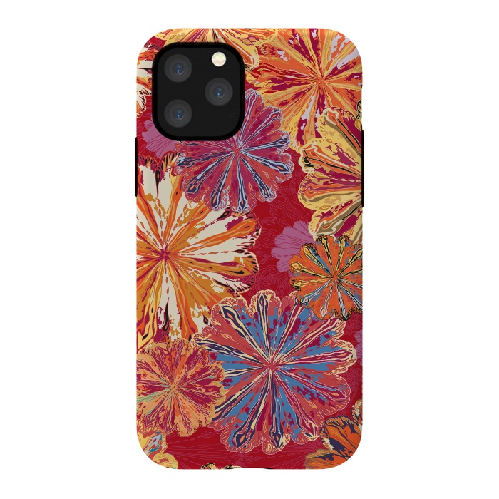 iPhone 11 Pro StrongFit Poppytops Carnival by Lotti Brown