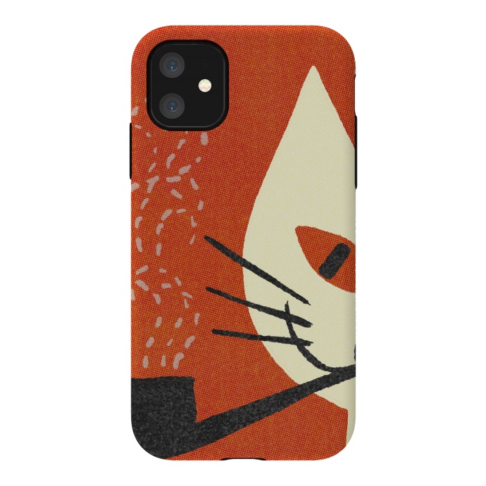 iPhone 11 StrongFit cool cat by absurdstyle