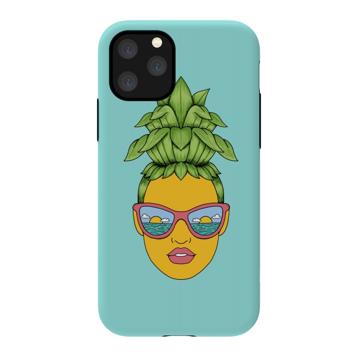 iPhone 11 Pro StrongFit Pineapple Girl by Coffee Man