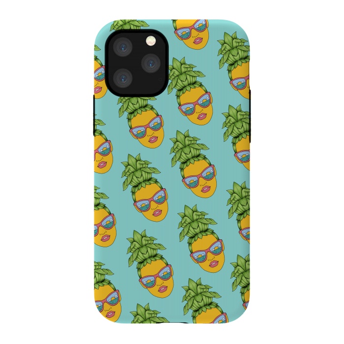 iPhone 11 Pro StrongFit Pineapple Girl pattern by Coffee Man