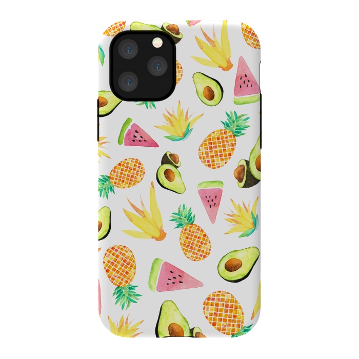 iPhone 11 Pro StrongFit Tropical Fruit Salad by Amaya Brydon