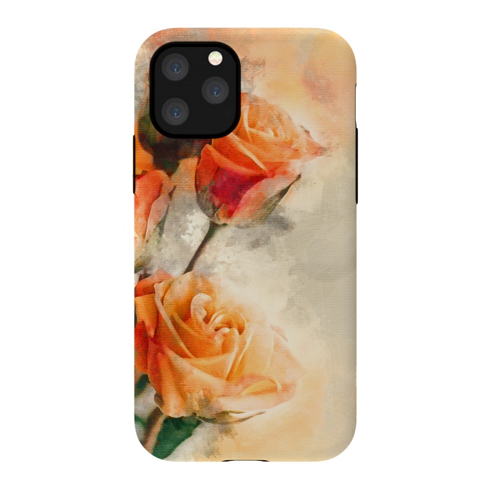 iPhone 11 Pro StrongFit Orange Rose by Creativeaxle