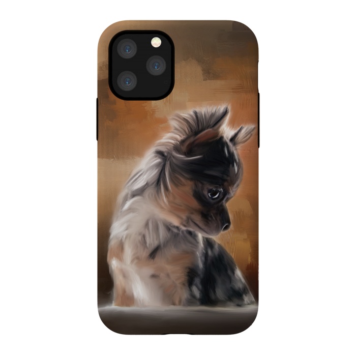 iPhone 11 Pro StrongFit A cute merle chihuahua puppy by Simone Gatterwe