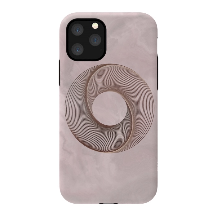 iPhone 11 Pro StrongFit Rosegold Blush Line Art 2 by Andrea Haase