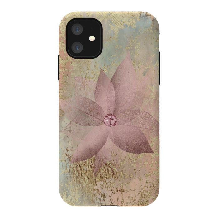 iPhone 11 StrongFit Delicate Blush Flower 2 by Andrea Haase